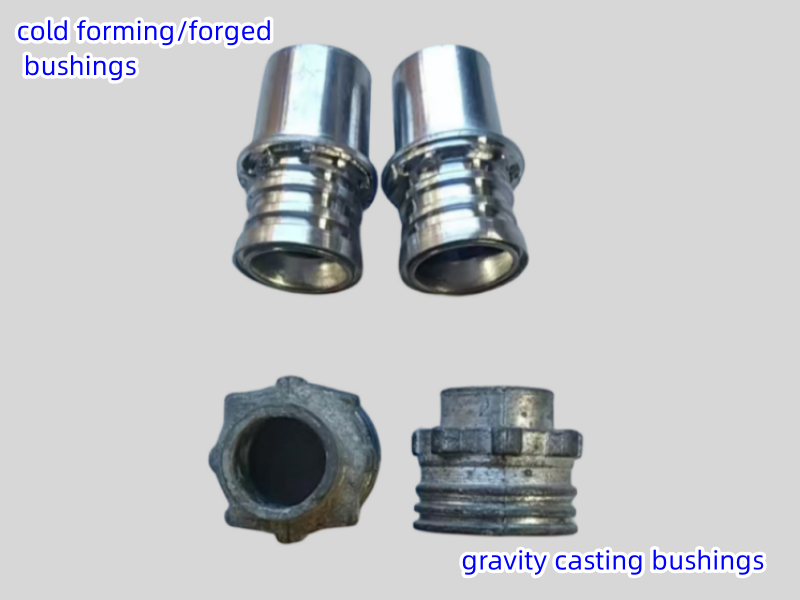 gravity casting bushings and cold forged bushings